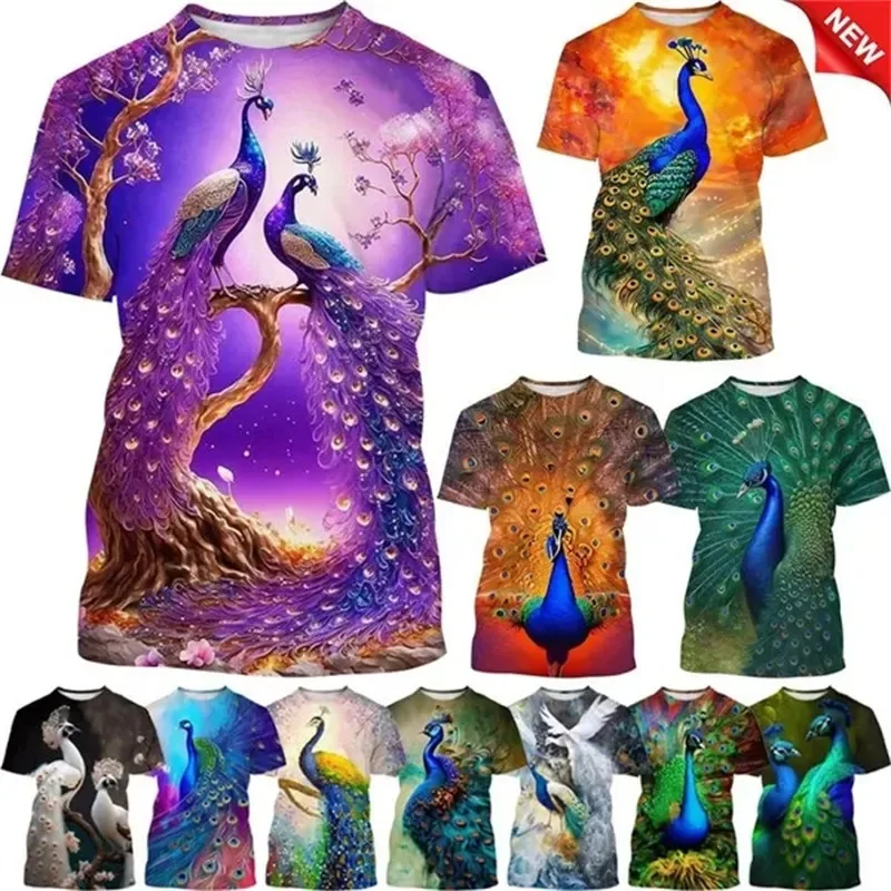 3d Animal Peacock Printed T Shirt Pavo Muticu Maurya Graphic T-shirts For Men Kid Fashion Funny Streetwear Short Sleeves Clothes
3d Animal Peacock Printed T Shirt Pavo Muticu Maurya Graphic T-shirts For Men Kid Fashion Funny Streetwear Short Sleeves Clothes