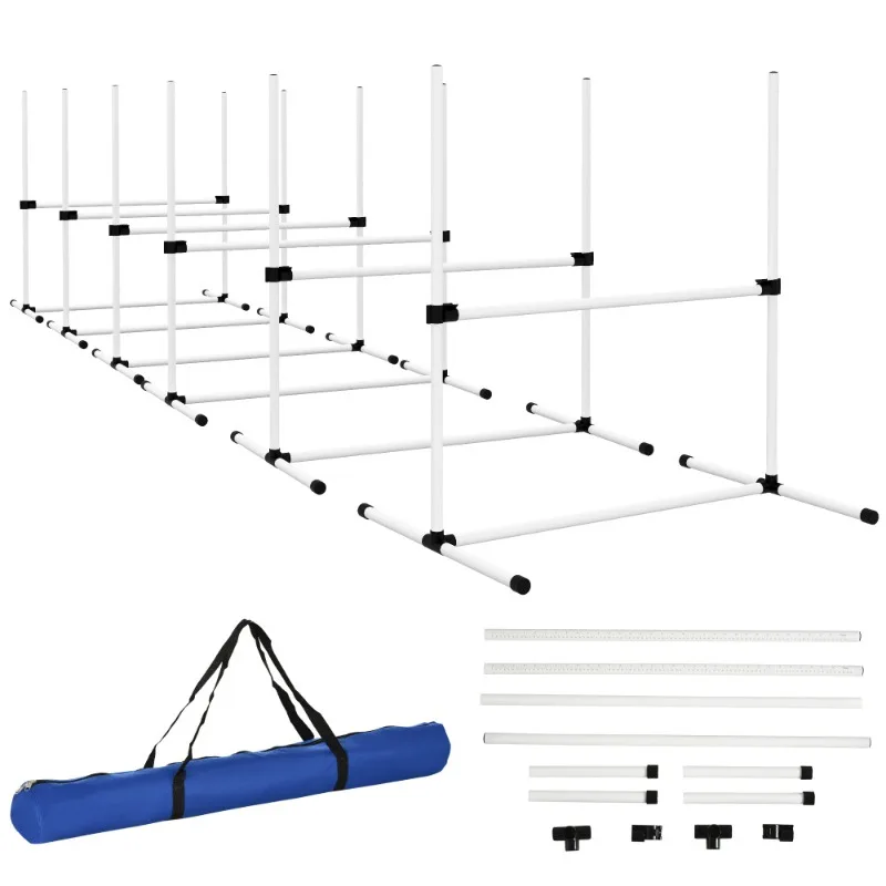 6 Piece Dog Agility Training Equipment for Dog Agility Course with Adjustable Height Jump Bars
6 Piece Dog Agility Training Equipment for Dog Agility Course with Adjustable Height Jump Bars