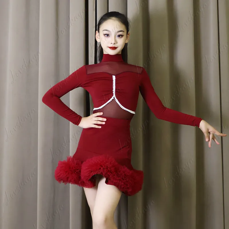 Children's Latin Dance Costume, Girls' Training Suit, New Style Junior High School High-end Performance Outfit, Dance Skirt Set
Children's Latin Dance Costume, Girls' Training Suit, New Style Junior High School High-end Performance Outfit, Dance Skirt Set