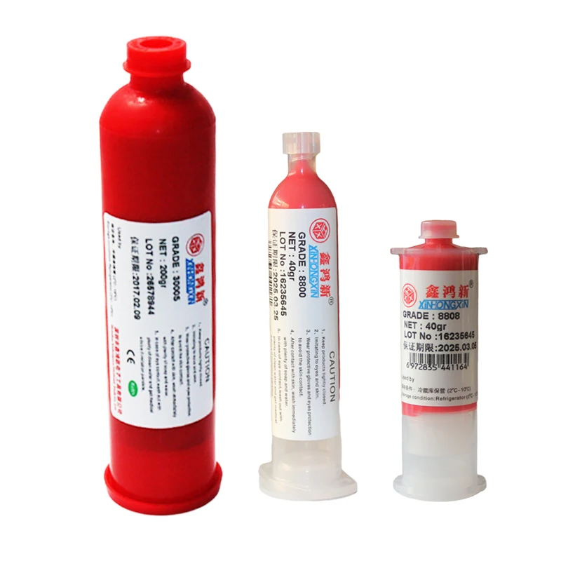 40g PCB Red glue SMT red glue steel screen copper screen printing high temperature curing BGA electronic patch dispensing glue
40g PCB Red glue SMT red glue steel screen copper screen printing high temperature curing BGA electronic patch dispensing glue