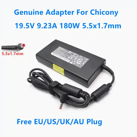 Genuine Chicony 19.5V 9.23A 180W A17-180P4A A180A056P A180A034P Power Supply AC Adapter For ACER NITRO AN515-55 Laptop Charger