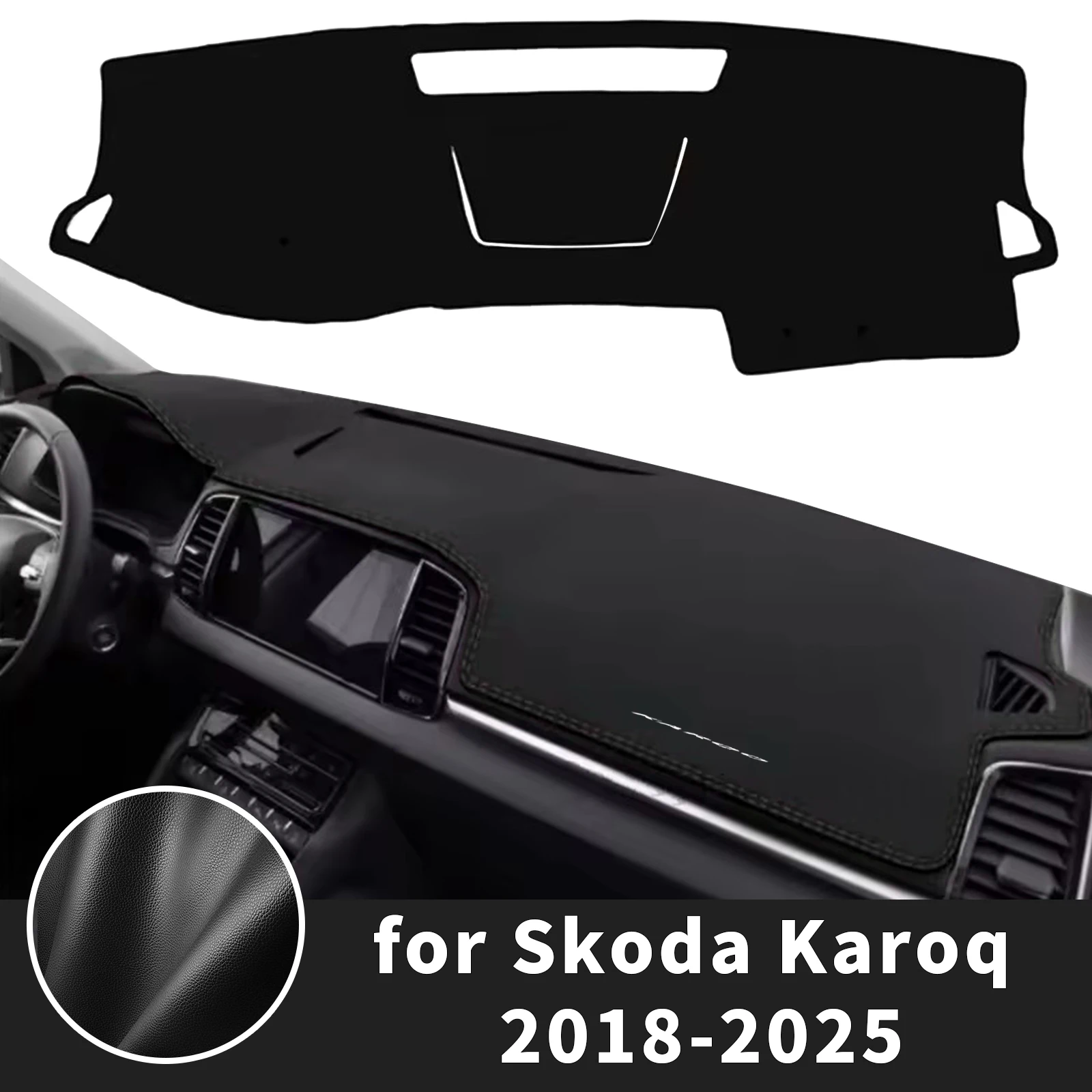for Skoda Karoq 2018-2025 Dashboard Cover Fit Dash Mat Sun Protection Anti‑Reflection Cover Dash Pad Dashmat Accessories
for Skoda Karoq 2018-2025 Dashboard Cover Fit Dash Mat Sun Protection Anti‑Reflection Cover Dash Pad Dashmat Accessories