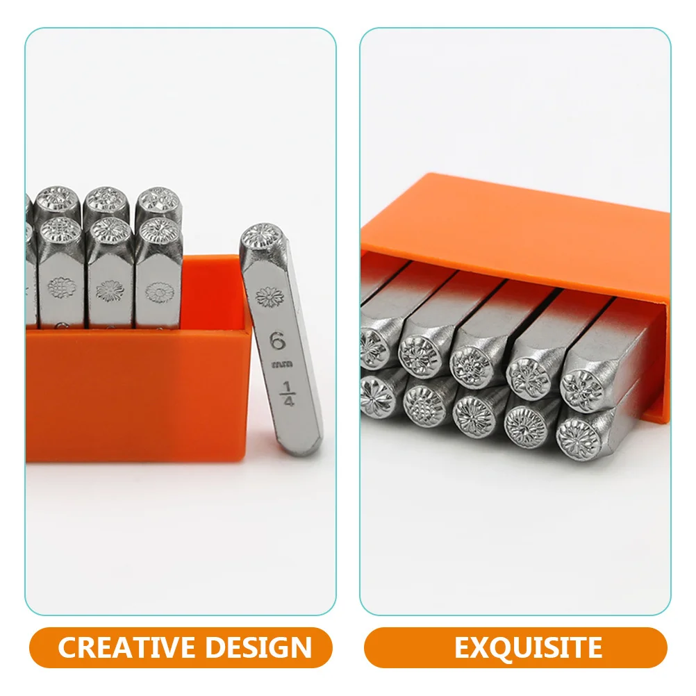 12Pcs Flower Steel Stamp Set Metal Punch Tool for Wood DIY Craft Supplies Metal Stamping Kit Stamps
12Pcs Flower Steel Stamp Set Metal Punch Tool for Wood DIY Craft Supplies Metal Stamping Kit Stamps