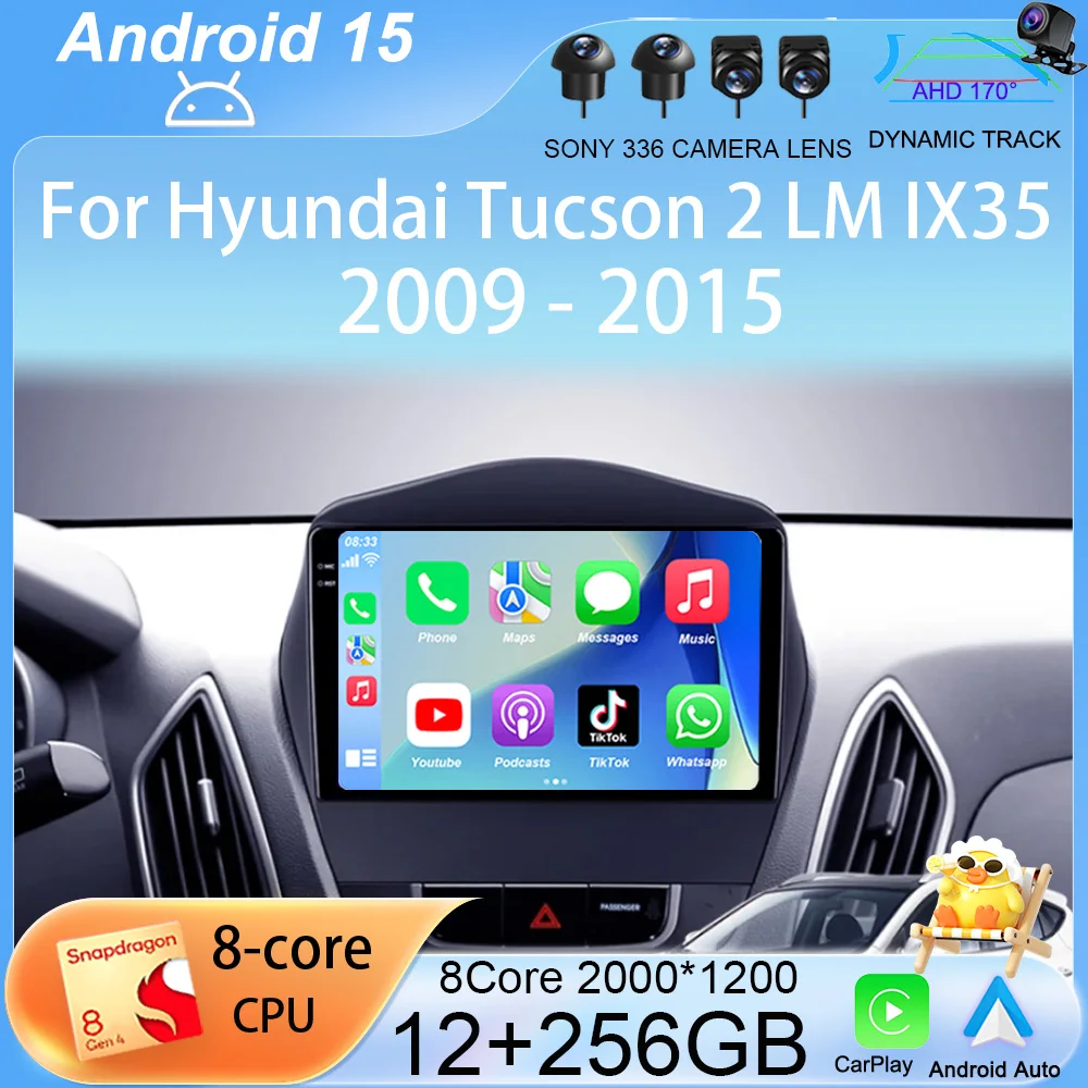 Android 15 Carplay Auto WIFI+4G Car Radio For Hyundai Tucson 2 LM IX35 2009-2015 Multimedia Video Player Navigation GPS DSP 2din
Android 15 Carplay Auto WIFI+4G Car Radio For Hyundai Tucson 2 LM IX35 2009-2015 Multimedia Video Player Navigation GPS DSP 2din