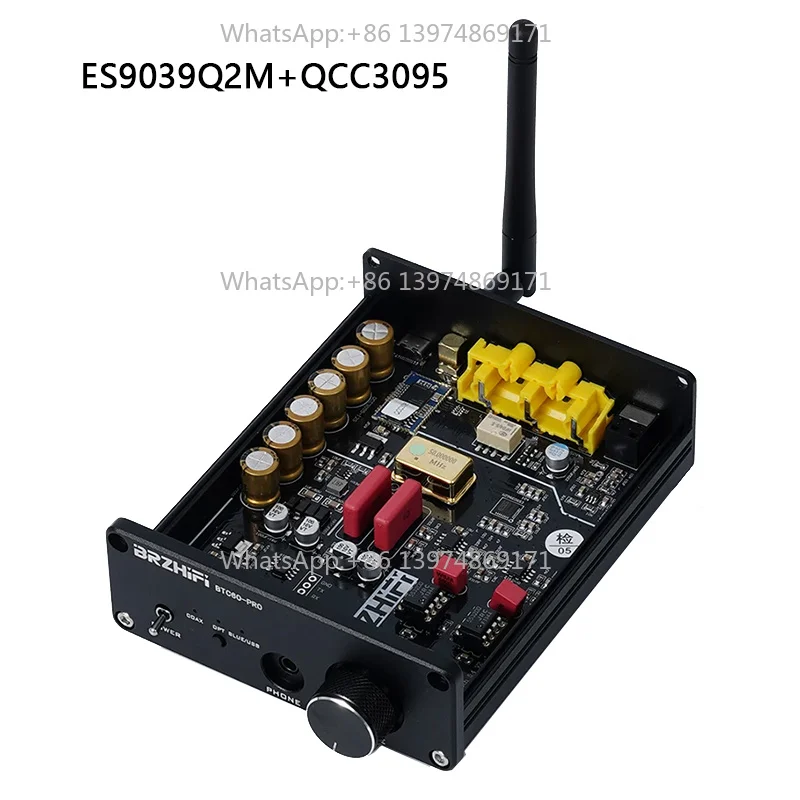 ES9039+QCC3095 Bluetooth Digital Decoding USB-PC / Coaxial / Optical Input 24bit 192K LDAC
ES9039+QCC3095 Bluetooth Digital Decoding USB-PC / Coaxial / Optical Input 24bit 192K LDAC