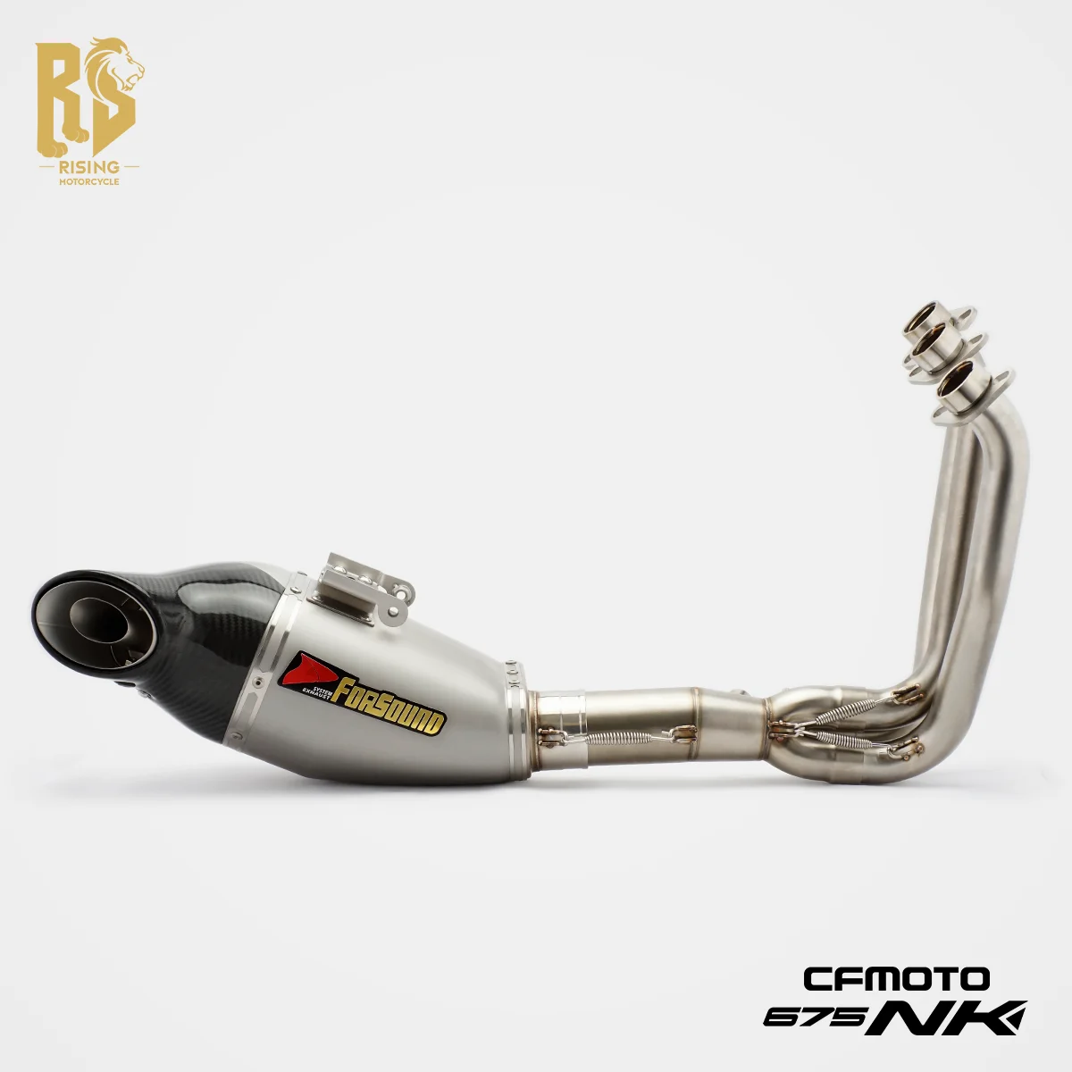 Suitable for CFmoto 675SR-R 675NK modification with full exhaust pipe bottom out FORSOUND carbon fiber tailpipe
Suitable for CFmoto 675SR-R 675NK modification with full exhaust pipe bottom out FORSOUND carbon fiber tailpipe