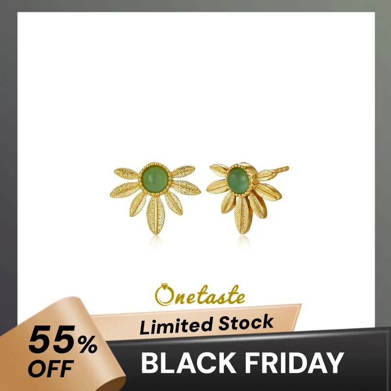 925 Sterling Silver Gold Plated Green Aventurine Dainty Flower Stud Earrings Clearance Limited Stock First Come First Get
925 Sterling Silver Gold Plated Green Aventurine Dainty Flower Stud Earrings Clearance Limited Stock First Come First Get