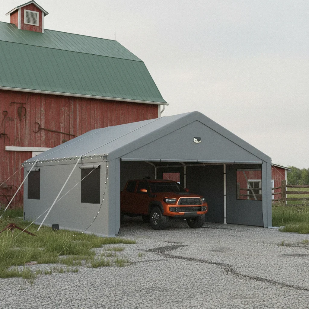 Heavy Duty 20x20ft Carport Removable Side Wall Portable All Weather Shelter Outdoor Vehicle Storage, Custom
Heavy Duty 20x20ft Carport Removable Side Wall Portable All Weather Shelter Outdoor Vehicle Storage, Custom