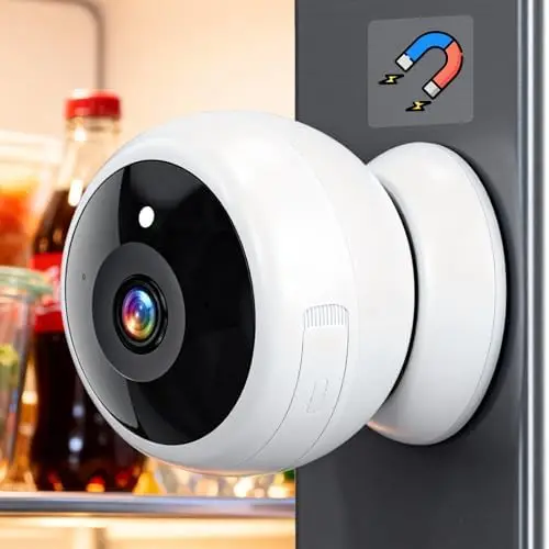 Wireless Magnetic Security Camera - 2K HD, AI Detection, Battery Powered, 2-Way Audio, Night Vision, Waterproof
Wireless Magnetic Security Camera - 2K HD, AI Detection, Battery Powered, 2-Way Audio, Night Vision, Waterproof