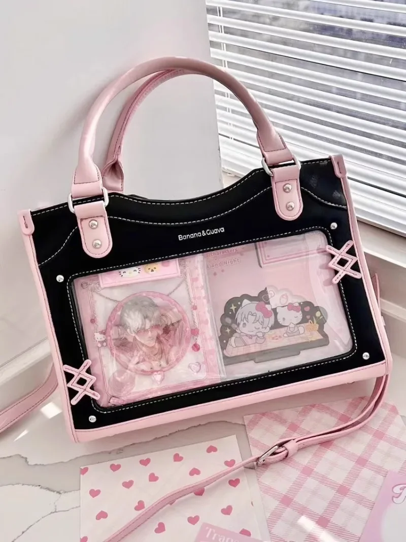 Ita Bag Su Mer PU Розовые сумки через плечо в стиле Лолиты для девочек Элегантная сумка большой вместимости Универсальная униформа JK Сумка на плечо Bolso
Ita Bag Su Mer PU Розовые сумки через плечо в стиле Лолиты для девочек Элегантная сумка большой вместимости Универсальная униформа JK Сумка на плечо Bolso