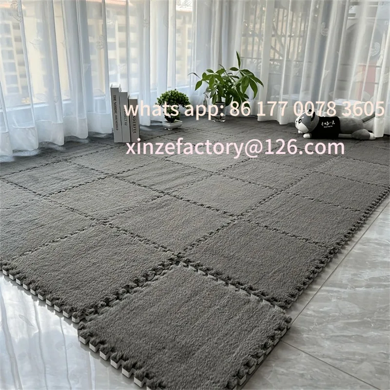 Customizable 10pcs Full-Coverage Bedside Modular Carpet Interlocking Floor Tiles for Bedroom Cuttable Carpet for Living Room
Customizable 10pcs Full-Coverage Bedside Modular Carpet Interlocking Floor Tiles for Bedroom Cuttable Carpet for Living Room