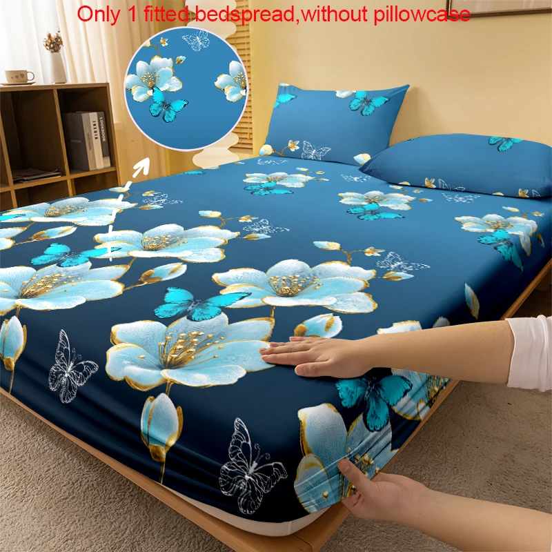 1 Simple modern Plant Flower Butterfly printed matte Fitted Sheet, bedroom printed bed cover, bedding (excluding pillowcases)
1 Simple modern Plant Flower Butterfly printed matte Fitted Sheet, bedroom printed bed cover, bedding (excluding pillowcases)