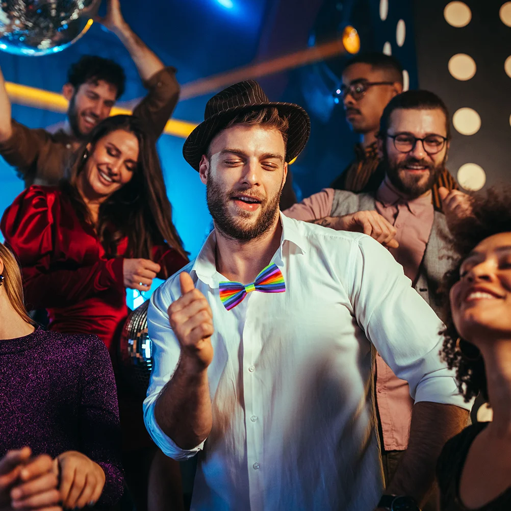 4pcs Rainbow Bow Tie Colorful Stylish Adults Bowtie Party Supplies Masquerade Clown Stripe Ties Durable Practical Fashionable
4pcs Rainbow Bow Tie Colorful Stylish Adults Bowtie Party Supplies Masquerade Clown Stripe Ties Durable Practical Fashionable