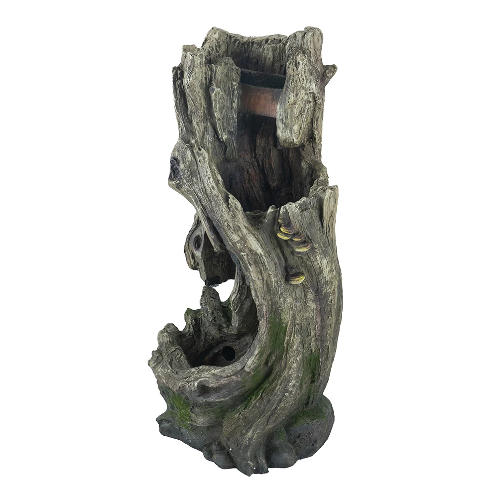 17.5x15.5x39.5" Indoor Outdoor Tree Trunk Fountain, Polyresin Rusitic Floor Standing Waterfall Fountain with Light, Natural Wate
17.5x15.5x39.5" Indoor Outdoor Tree Trunk Fountain, Polyresin Rusitic Floor Standing Waterfall Fountain with Light, Natural Wate