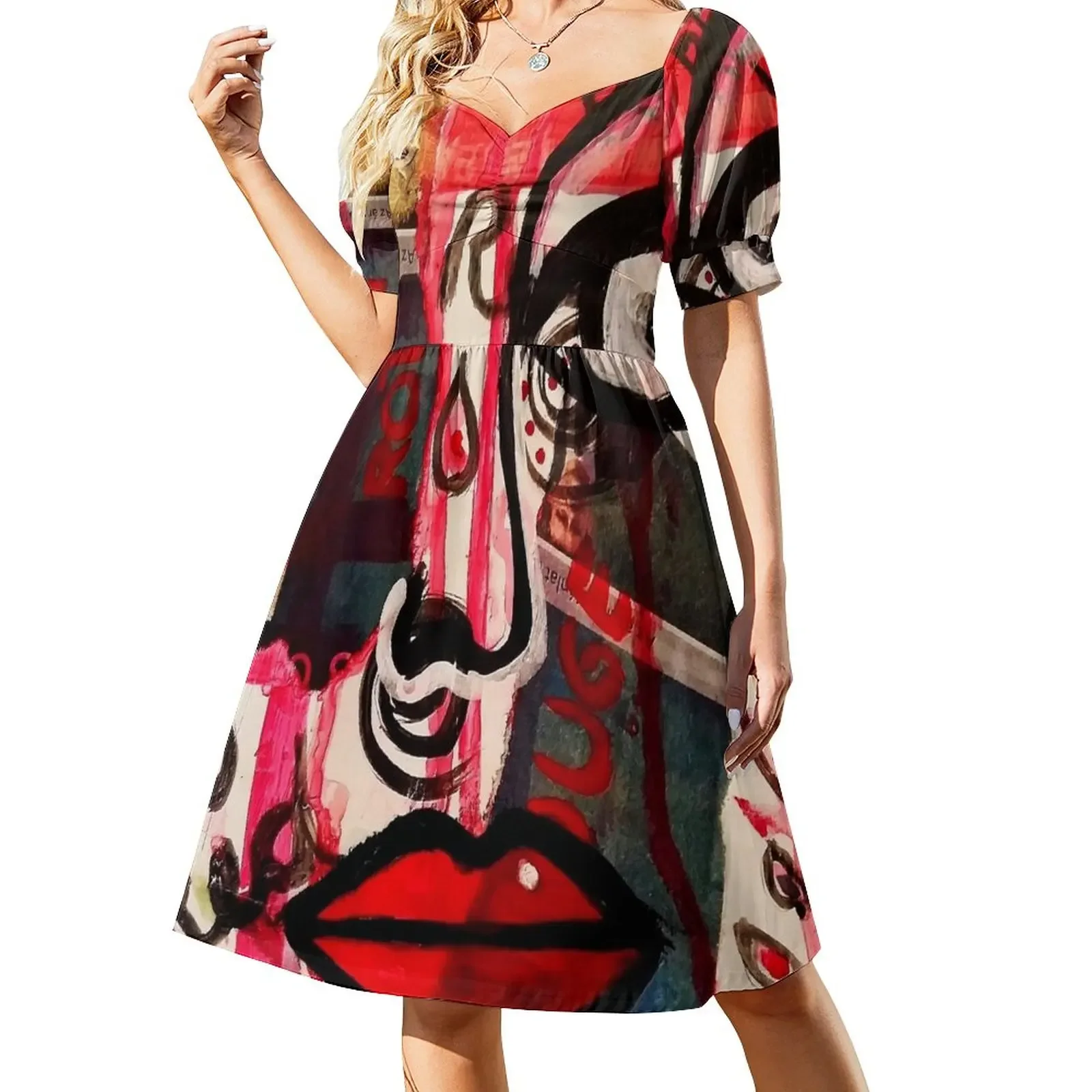 RED Short-Sleeved Dress summer dress korean women clothes for women women's evening dresses
RED Short-Sleeved Dress summer dress korean women clothes for women women's evening dresses