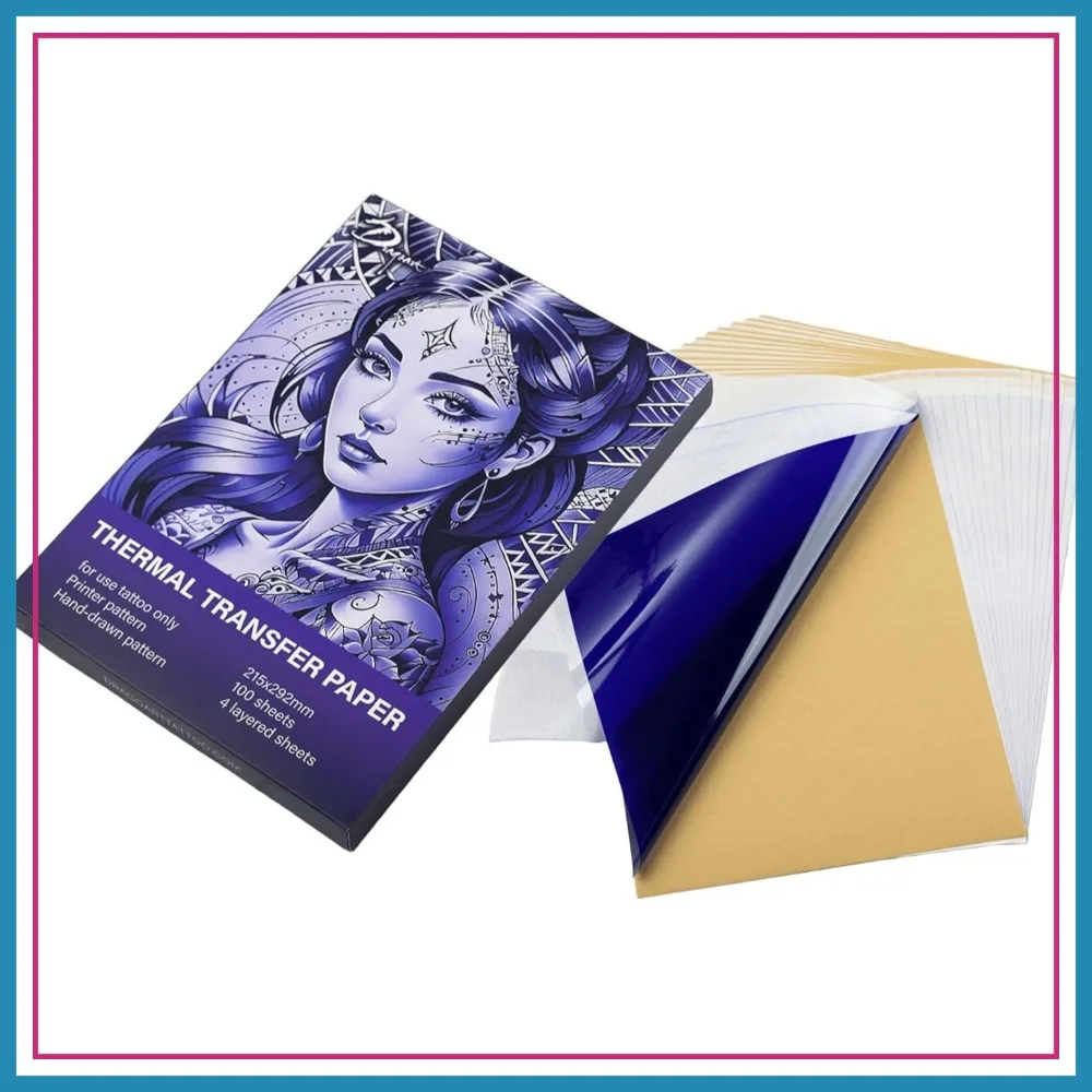DGT Thermal Tattoo Transfer Paper 8.5" X 11" - Tattooing Stencil Paper (20 Sheets)
DGT Thermal Tattoo Transfer Paper 8.5" X 11" - Tattooing Stencil Paper (20 Sheets)