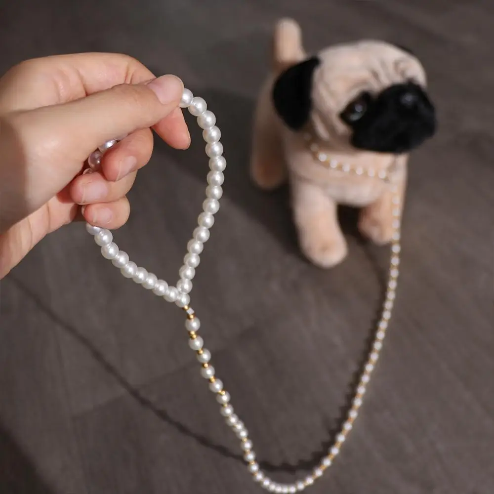 120cm Pearls Dog Harness Leash Imitation Pearls Luxury Beaded Dog Leash Strong Alloy Hook Pet Training Lead Leashes Jogging
120cm Pearls Dog Harness Leash Imitation Pearls Luxury Beaded Dog Leash Strong Alloy Hook Pet Training Lead Leashes Jogging