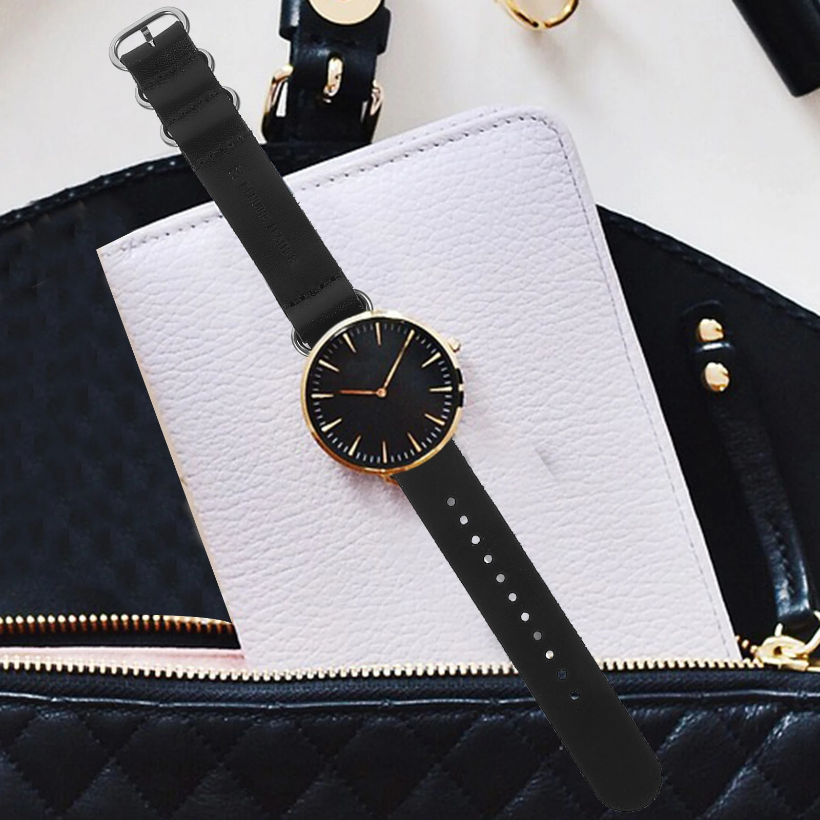 Watch Strap 22mm Black Wristband Replacement Earth Tones Premium Cowhide Durable Stylish Safe Connection
Watch Strap 22mm Black Wristband Replacement Earth Tones Premium Cowhide Durable Stylish Safe Connection