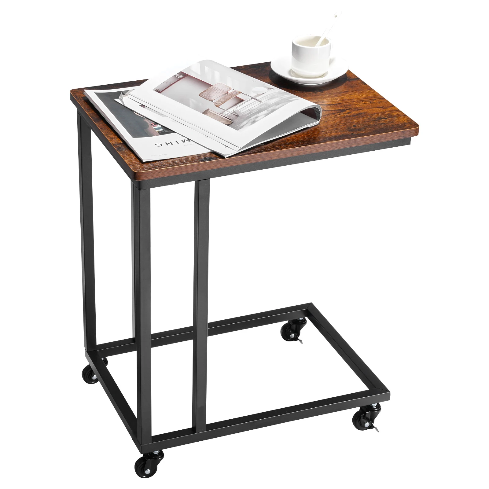 SucceBuy C Table C Shaped Sofa Side Table with Metal Frame Rolling Casters Portable C Shaped End Stand for Living Room Office
SucceBuy C Table C Shaped Sofa Side Table with Metal Frame Rolling Casters Portable C Shaped End Stand for Living Room Office