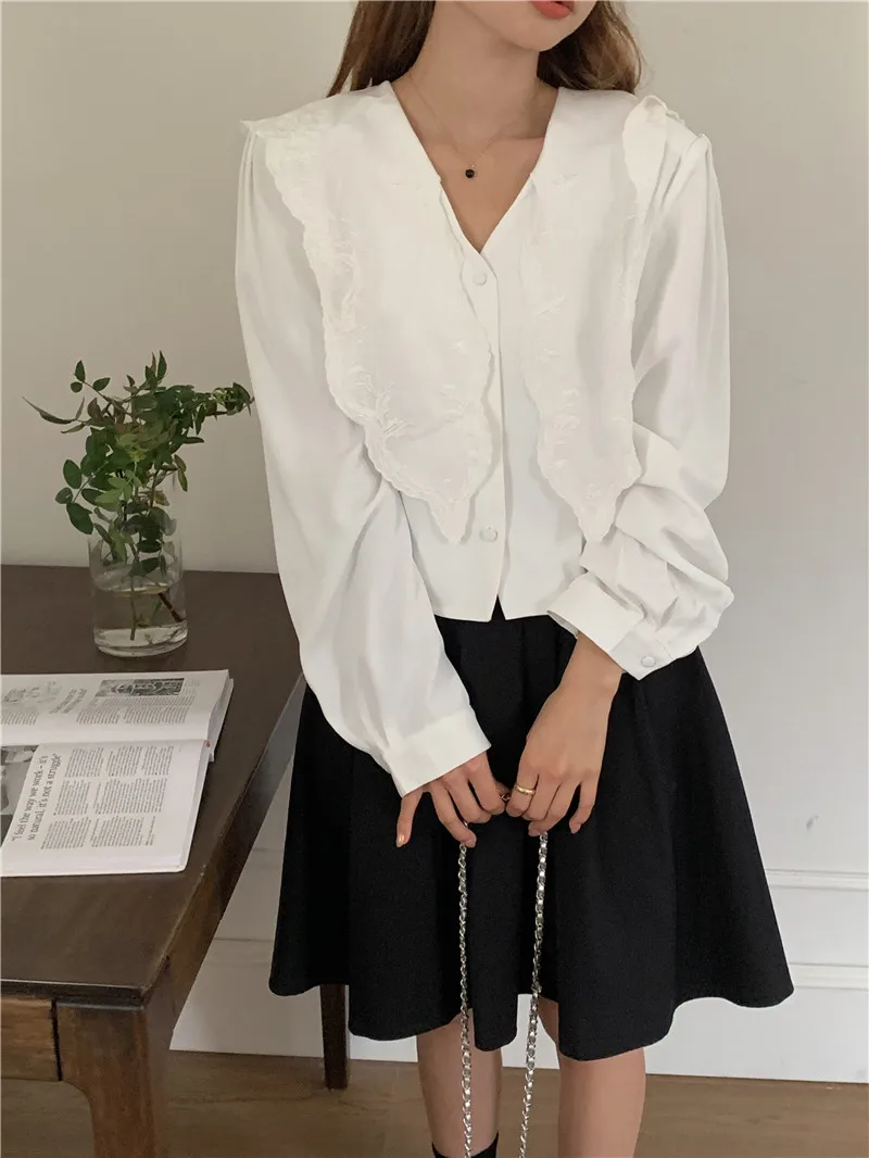 Summer Women Blouse Spring Shirt Female Woman Blouse Maxi Blusas Chiffon Casual Elegant Vintage Long Sleeve Oversize Loose White
Summer Women Blouse Spring Shirt Female Woman Blouse Maxi Blusas Chiffon Casual Elegant Vintage Long Sleeve Oversize Loose White