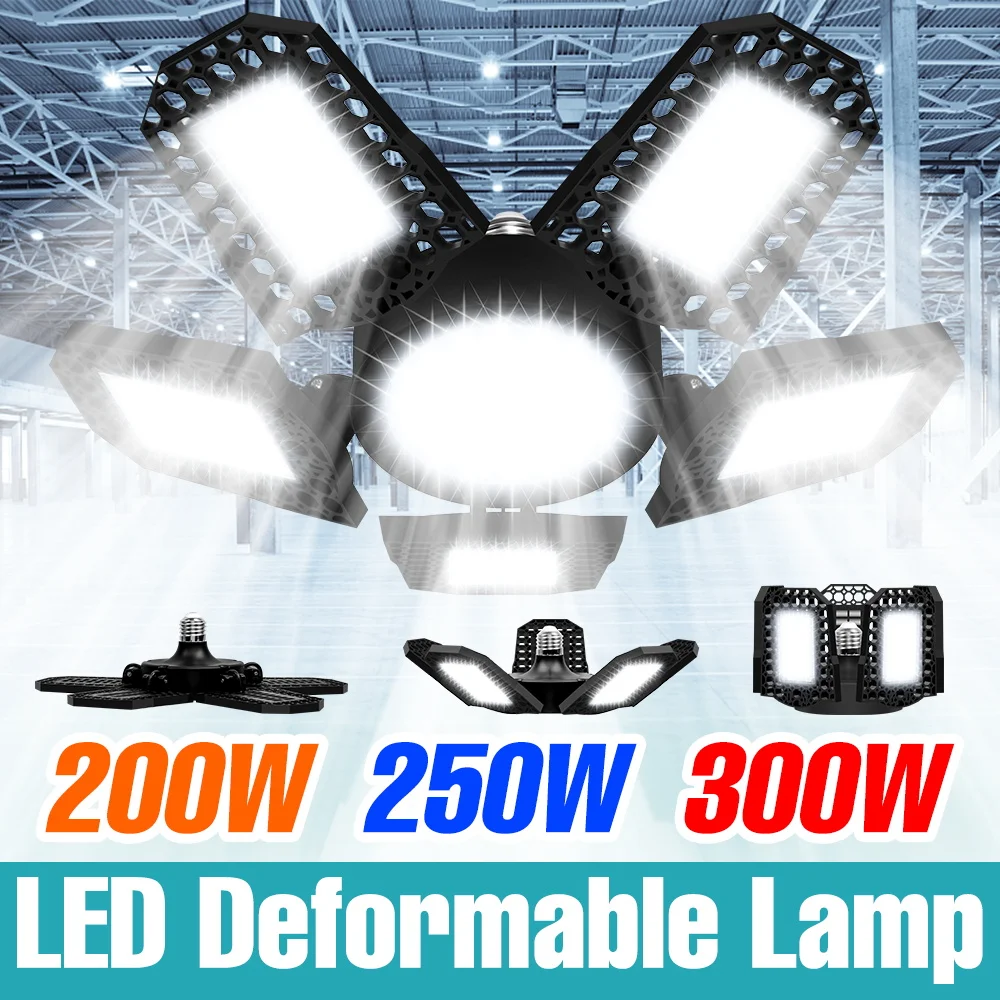 300W LED Garage Lamp E27/E26 Ceiling Lights 100-277V Deformable Workshop Warehouse Parking Lot Large Area Commercial Lighting
300W LED Garage Lamp E27/E26 Ceiling Lights 100-277V Deformable Workshop Warehouse Parking Lot Large Area Commercial Lighting
