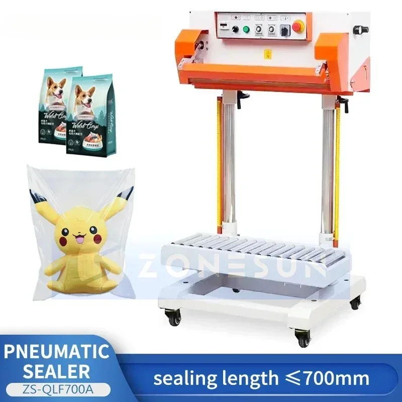 Zonesun ZS-QLF700A 700mm Pneumatic Plastic Bag Sealer 700mm Length Bag Sealing Machine
Zonesun ZS-QLF700A 700mm Pneumatic Plastic Bag Sealer 700mm Length Bag Sealing Machine