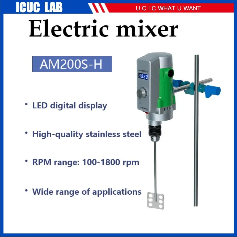 AM200S-H 30L High Speed Digital Display Laboratory Cream Liquid Overhead Mechanical Mixer Mixing Stirrer with Fan Blade Agitator
AM200S-H 30L High Speed Digital Display Laboratory Cream Liquid Overhead Mechanical Mixer Mixing Stirrer with Fan Blade Agitator