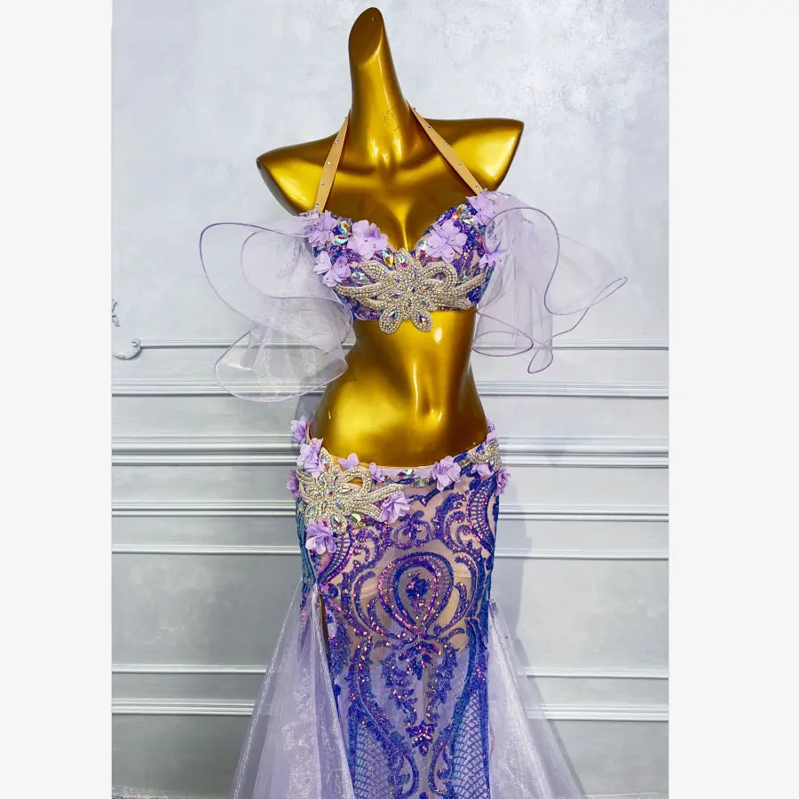 Oriental Dance Outfit Belly Practice Clothes Stage Dress Women's Performance Costume Lesson Wear Suit Dancewear Bellydance Skirt
Oriental Dance Outfit Belly Practice Clothes Stage Dress Women's Performance Costume Lesson Wear Suit Dancewear Bellydance Skirt