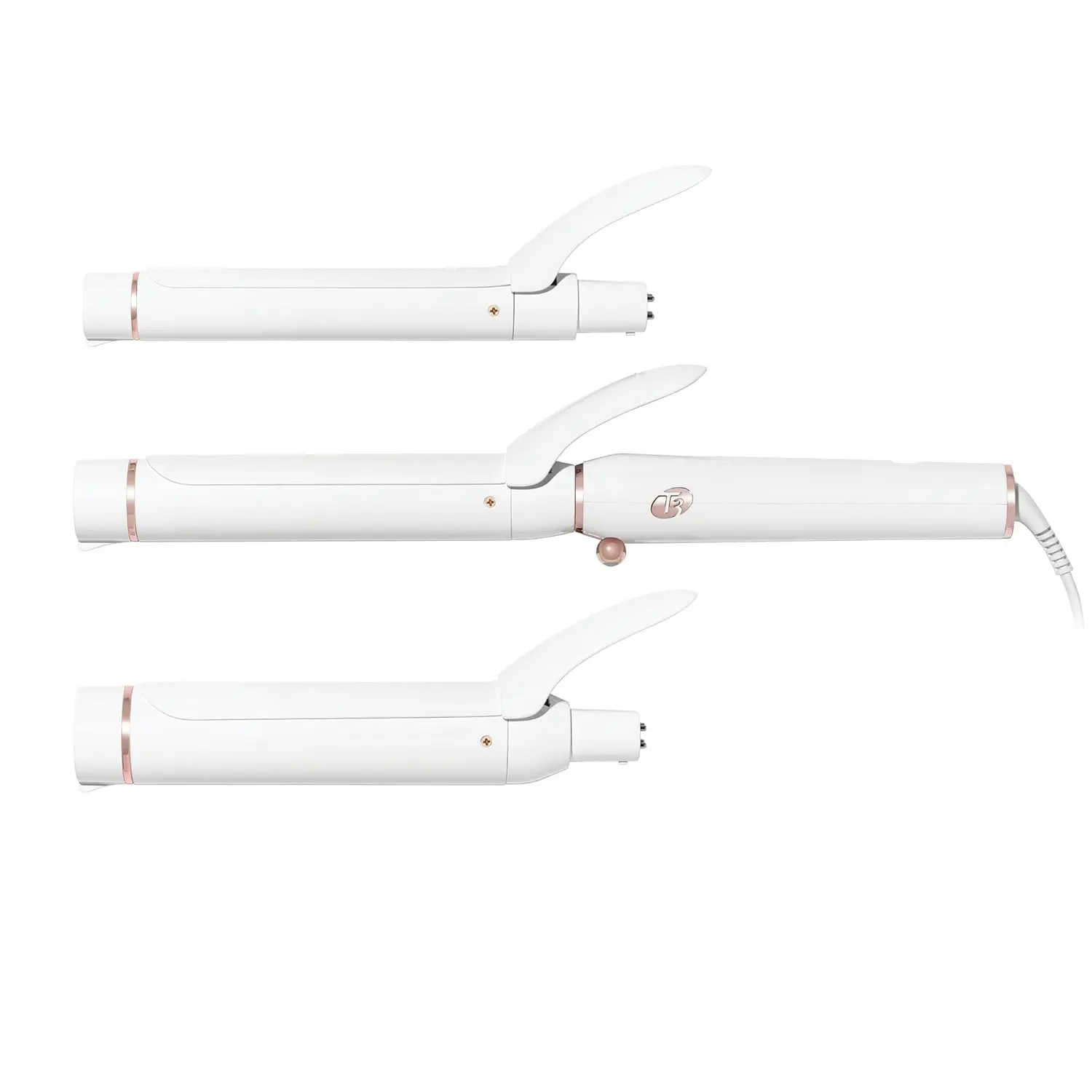 T3 Switch Kit Professional Ionic Interchangeable Curling Iron with 3 Ceramic Clip & Wand Long Barrels for Curling and Waving, 9
T3 Switch Kit Professional Ionic Interchangeable Curling Iron with 3 Ceramic Clip & Wand Long Barrels for Curling and Waving, 9