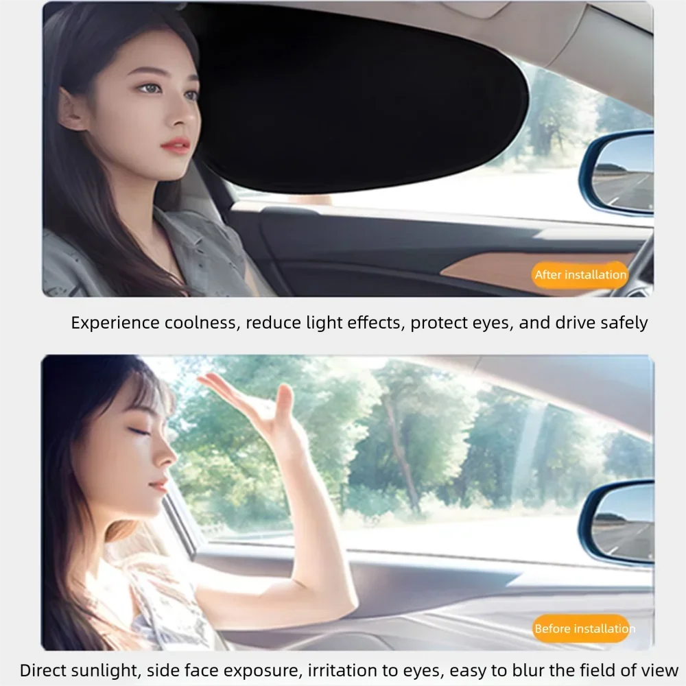 New Electrostatic Sun Visor for Car Side Window 4-Layer Sun Shade Curtains Anti-Glare UV-Blocker Auto Internal Blocker 99.9% UV
New Electrostatic Sun Visor for Car Side Window 4-Layer Sun Shade Curtains Anti-Glare UV-Blocker Auto Internal Blocker 99.9% UV