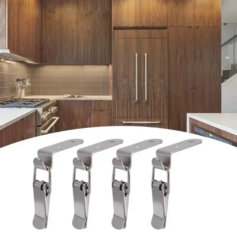 4PCS 90 Degree Duck-mouth Buckle Hook Lock Silver Metal Spring Hasp Latch Catch Clamps Wooden Box Loaded Draw Clasp Hardware
4PCS 90 Degree Duck-mouth Buckle Hook Lock Silver Metal Spring Hasp Latch Catch Clamps Wooden Box Loaded Draw Clasp Hardware