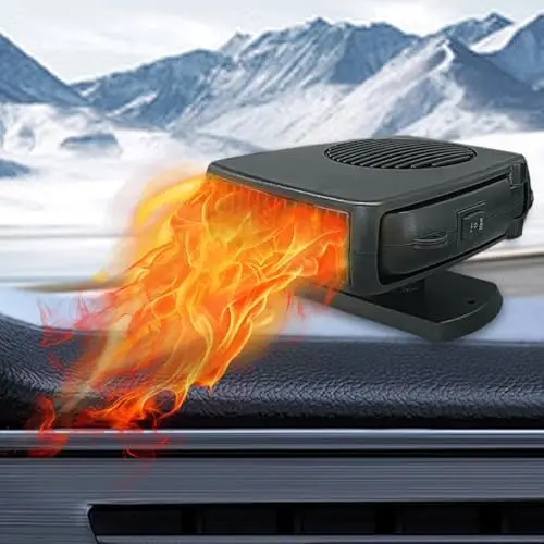 12V 200W Portable Car Heater & Defroster – 360° Rotatable, Fast Heating & Cooling Fan for Windshield
12V 200W Portable Car Heater & Defroster – 360° Rotatable, Fast Heating & Cooling Fan for Windshield