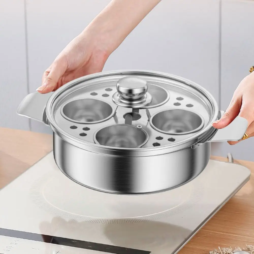 Кастрюля для тушения из нержавеющей стали с пароваркой для яиц, стеклянная крышка, яйцеварка, универсальная большая вместительная кастрюля для тушения супа, лапша
Кастрюля для тушения из нержавеющей стали с пароваркой для яиц, стеклянная крышка, яйцеварка, универсальная большая вместительная кастрюля для тушения супа, лапша