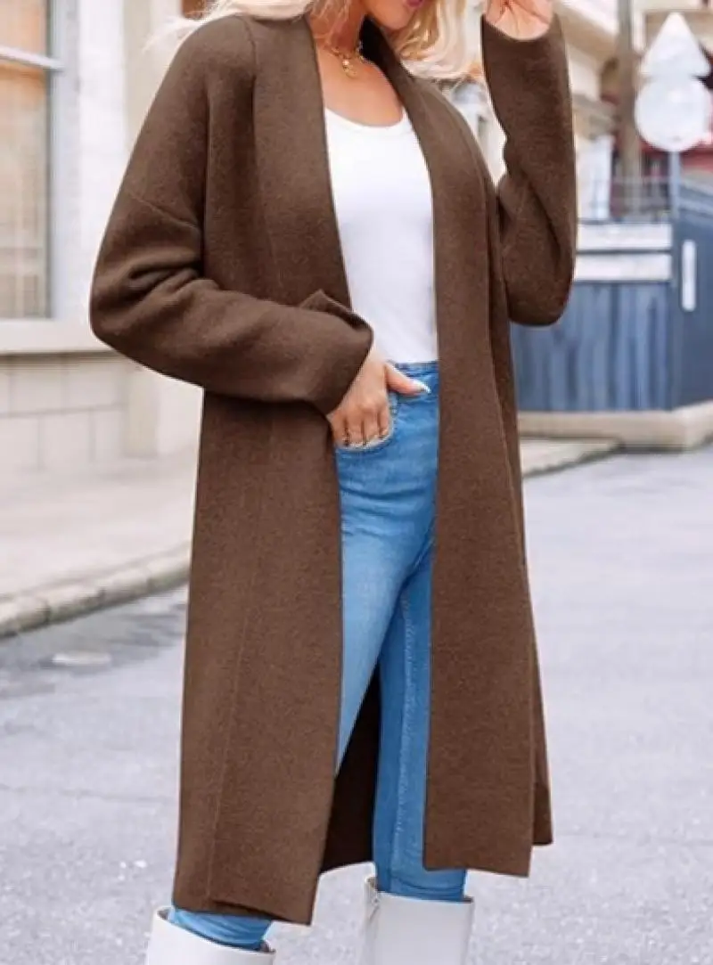 Korean Elegant Long Sleeved Lapel Casual Loose Cardigan Women's Long Jacket 2024Autumn New In Jacket Casual Urban Women's Jacket
Korean Elegant Long Sleeved Lapel Casual Loose Cardigan Women's Long Jacket 2024Autumn New In Jacket Casual Urban Women's Jacket