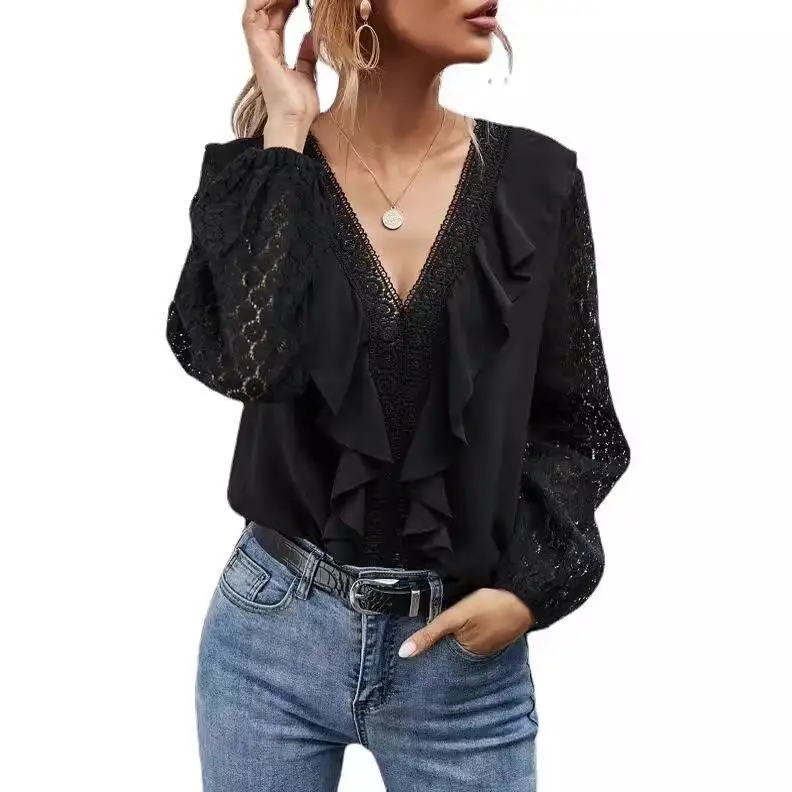 Lotus Le Hollowed out Polka Dot Lace Long Sve Women's Blouse Briti Sle Loose Fit Polyester Casual Wear
Lotus Le Hollowed out Polka Dot Lace Long Sve Women's Blouse Briti Sle Loose Fit Polyester Casual Wear
