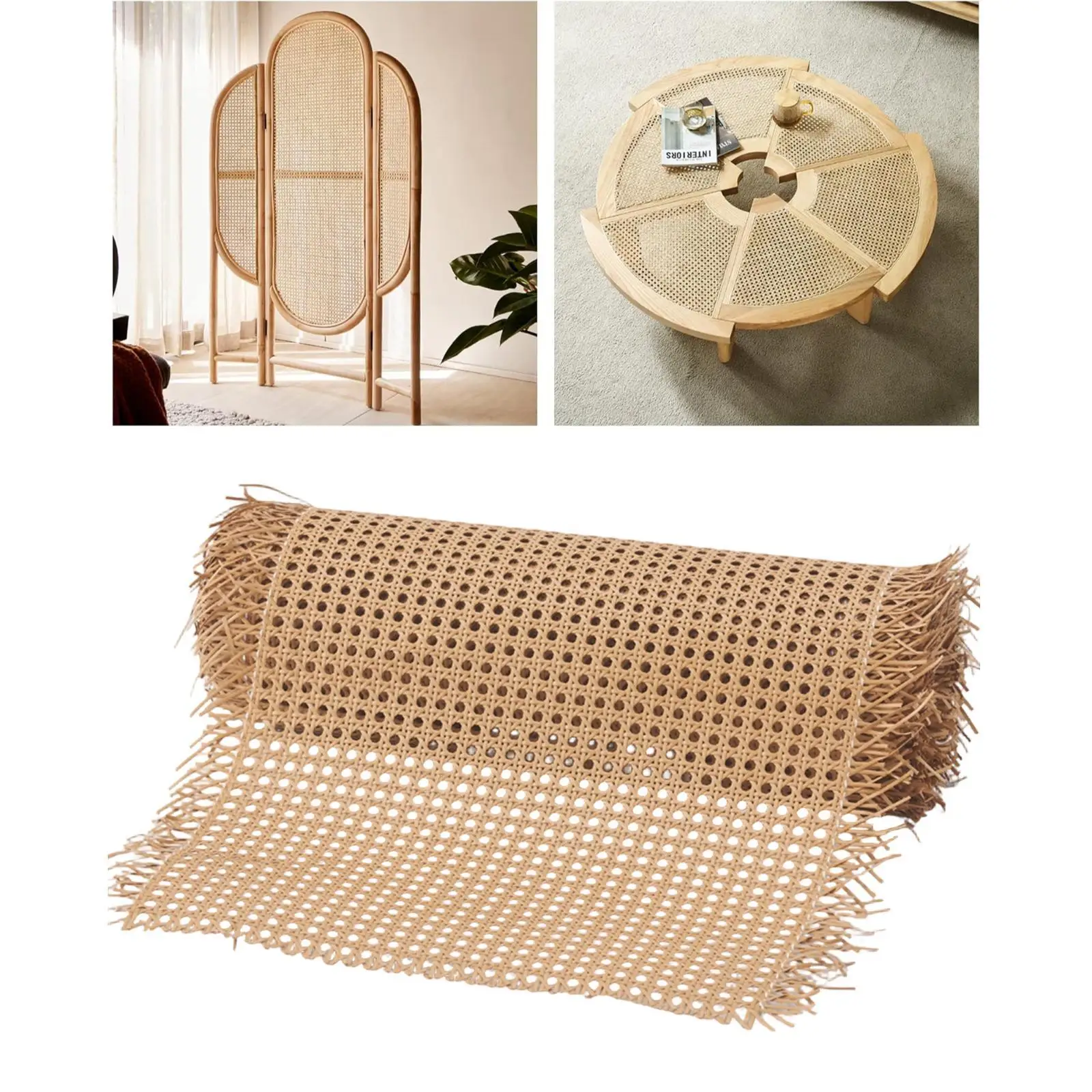 Webbing Sheet Decorative, 1M Cane Webbing Roll, Woven Open Mesh Cane, Imitation Rattan Webbing Roll for Basket
Webbing Sheet Decorative, 1M Cane Webbing Roll, Woven Open Mesh Cane, Imitation Rattan Webbing Roll for Basket