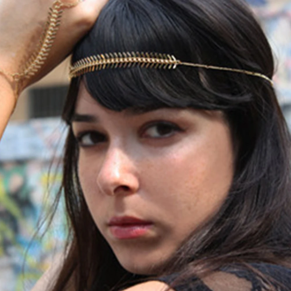 Metal Hairband Elastic Head Accessories Adjustable Fish Bone Bands Chain Punk Headband Bohemian Bridal Hairstyle Daily Life
Metal Hairband Elastic Head Accessories Adjustable Fish Bone Bands Chain Punk Headband Bohemian Bridal Hairstyle Daily Life