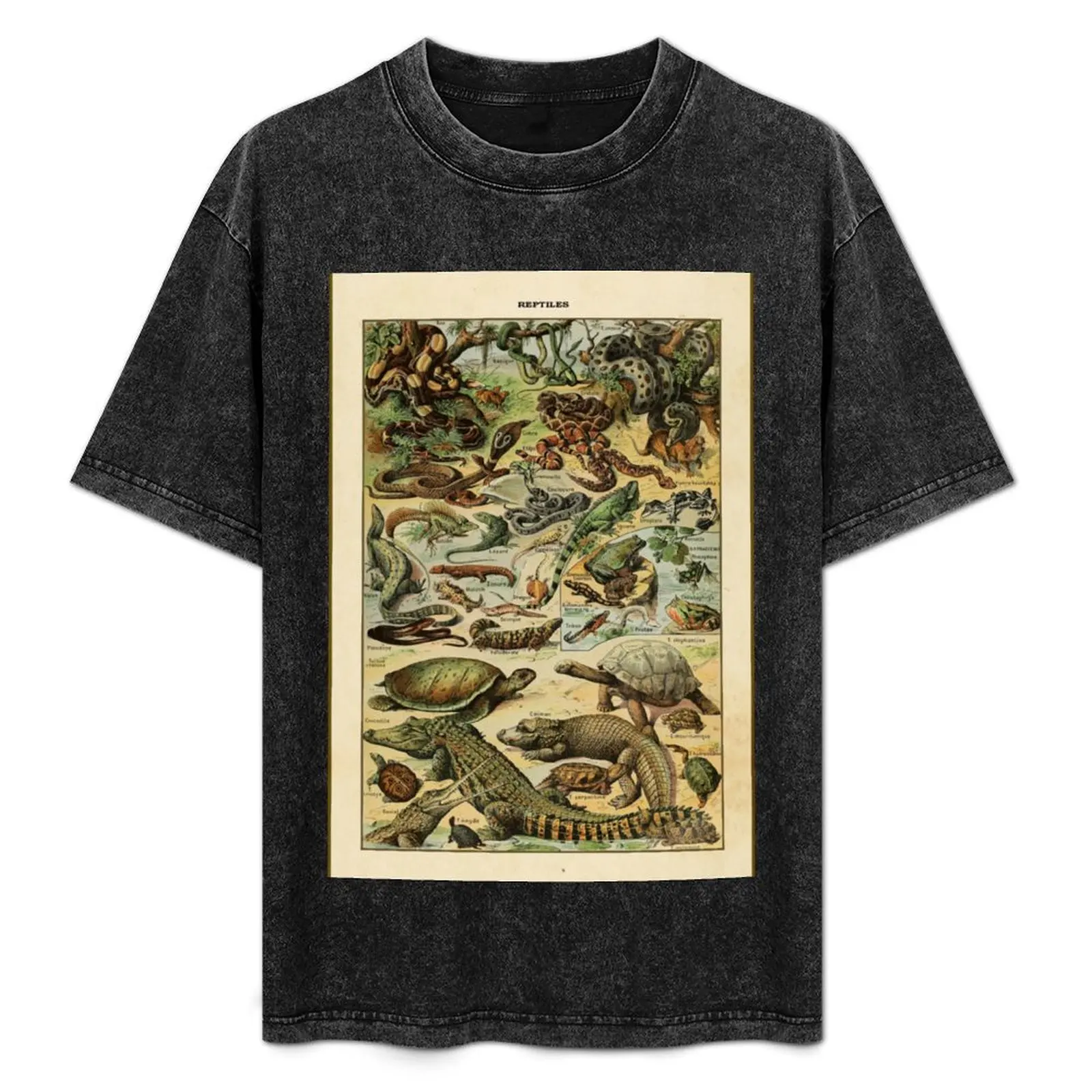 Reptiles Vintage Poster T-Shirt Relaxed Casual Short Sleeve Tee
Reptiles Vintage Poster T-Shirt Relaxed Casual Short Sleeve Tee
