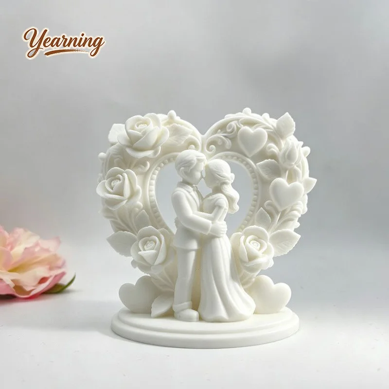 3D Printed Heart Rose Couple Hugging Ornament Wedding Cake Topper Gift for Friend Bridal Room Desktop Decor
3D Printed Heart Rose Couple Hugging Ornament Wedding Cake Topper Gift for Friend Bridal Room Desktop Decor
