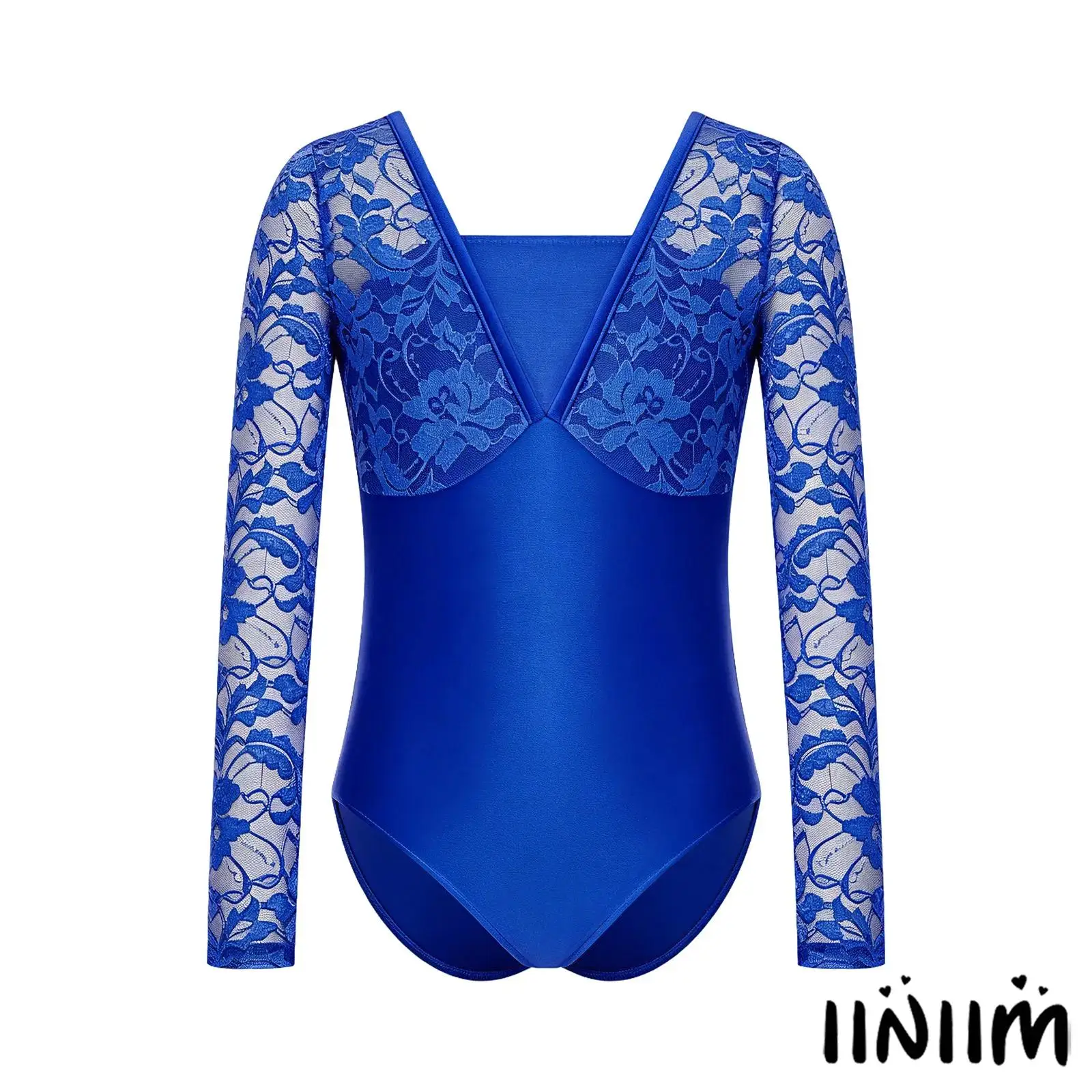 Kids Girls Lace Patchwork Ballet Leotard Long Sleeve Press Button Crotch Bodysuit for Dance Gymnastics Practice Performance
Kids Girls Lace Patchwork Ballet Leotard Long Sleeve Press Button Crotch Bodysuit for Dance Gymnastics Practice Performance