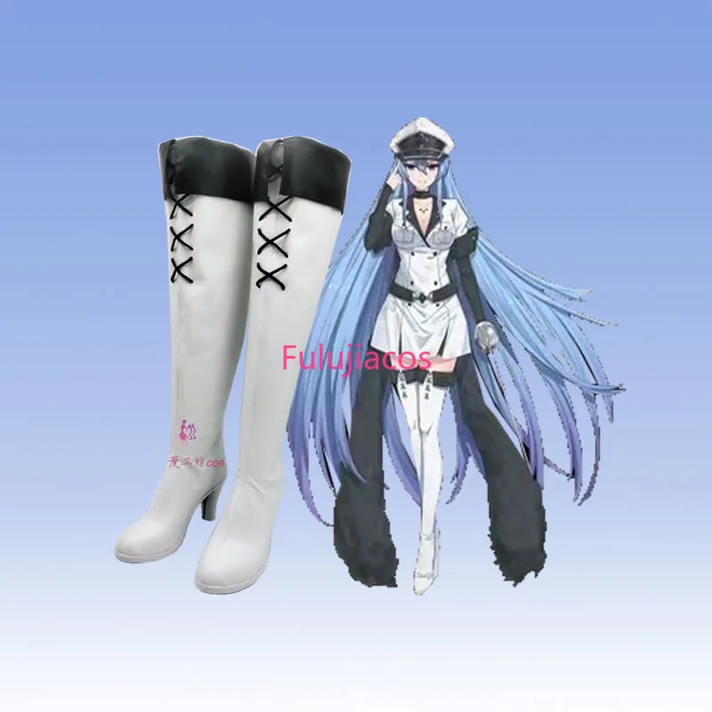 Akame ga KILL! Esdese Esdeath Аниме Настроить Косплей Туфли на высоком каблуке Сапоги
Akame ga KILL! Esdese Esdeath Аниме Настроить Косплей Туфли на высоком каблуке Сапоги