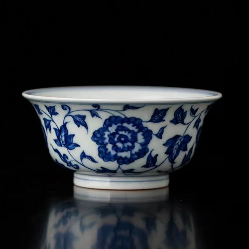 High Quality Hand Painted Blue and White Tangzhi Peony Cup Jingdezhen Ceramic Gift Set Tea Drinking Making Single
High Quality Hand Painted Blue and White Tangzhi Peony Cup Jingdezhen Ceramic Gift Set Tea Drinking Making Single