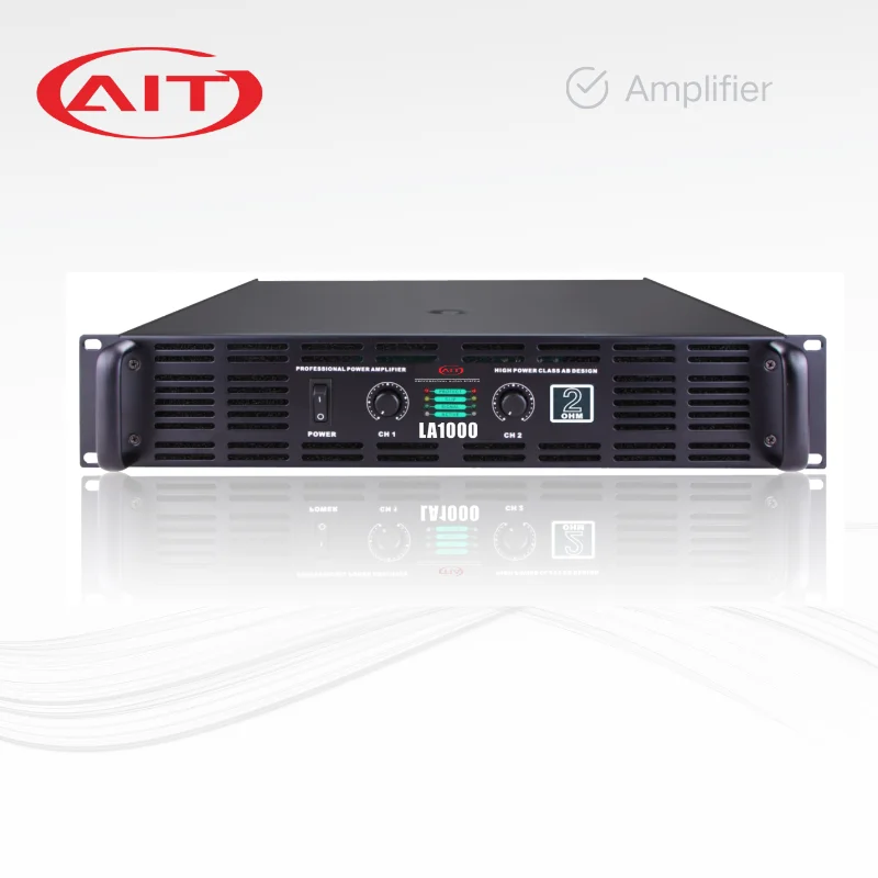LA1000 High Power 1000W Transformer Amplifier 2CH 2 Ohm 1400W Output Metal Class AB DJ Booths Club Sound Systems OEM Available
LA1000 High Power 1000W Transformer Amplifier 2CH 2 Ohm 1400W Output Metal Class AB DJ Booths Club Sound Systems OEM Available