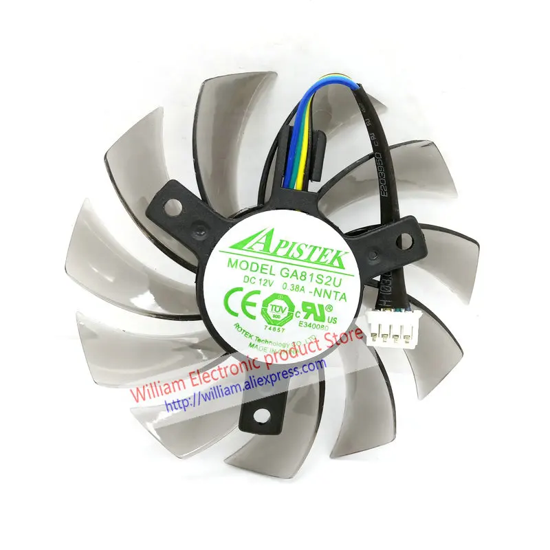 Новый оригинальный охлаждающий вентилятор для видеокарты EVGA GT430 GT440 GT630 GA81S2U DC12V 0,38A Диаметр 74 мм Шаг 40 мм
Новый оригинальный охлаждающий вентилятор для видеокарты EVGA GT430 GT440 GT630 GA81S2U DC12V 0,38A Диаметр 74 мм Шаг 40 мм