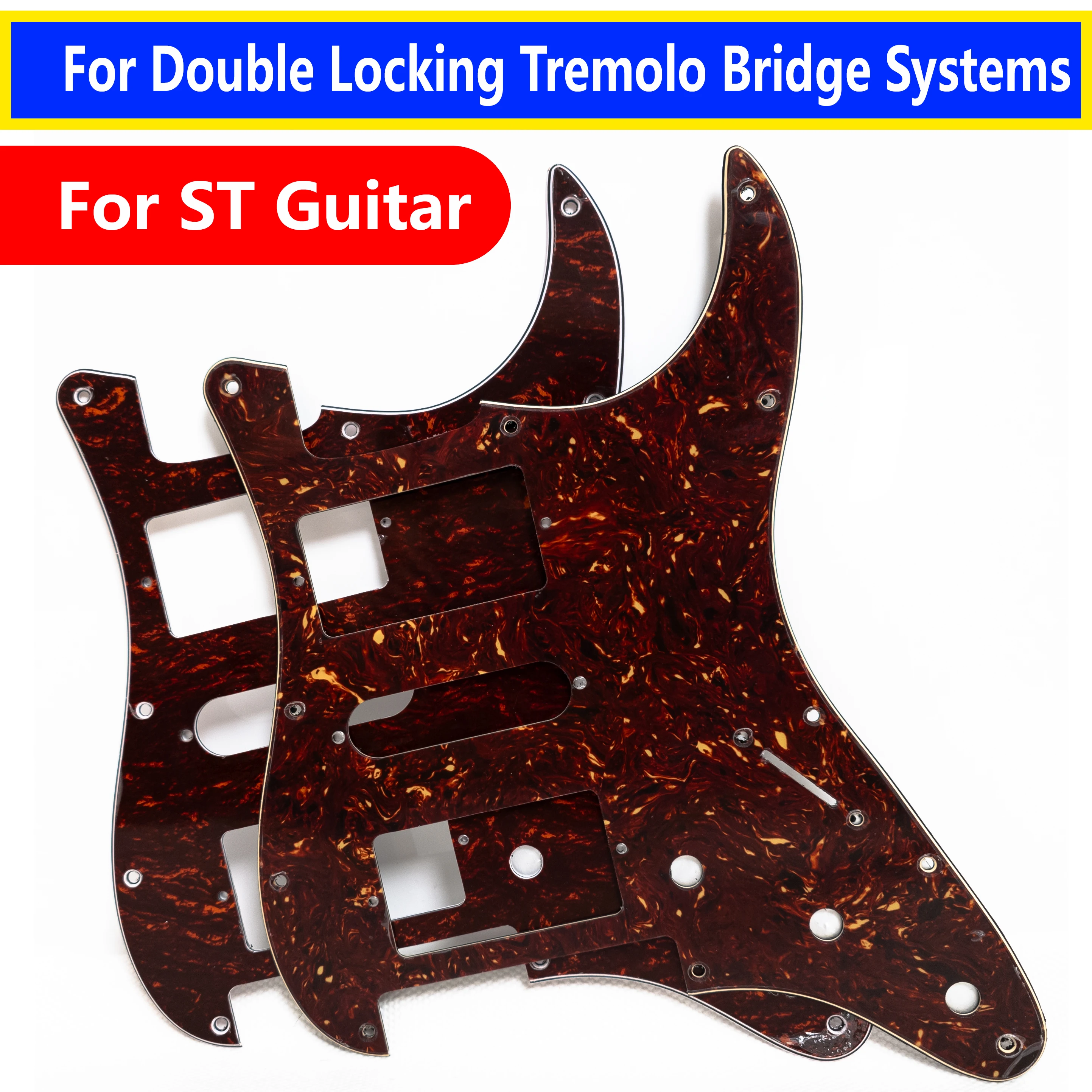 11-Hole Guitar Pickguard Enlarged Bridge Cutout for Most Double-Locking Tremolo Bridge Cutout Pickguard For ST Electric Guitar
11-Hole Guitar Pickguard Enlarged Bridge Cutout for Most Double-Locking Tremolo Bridge Cutout Pickguard For ST Electric Guitar