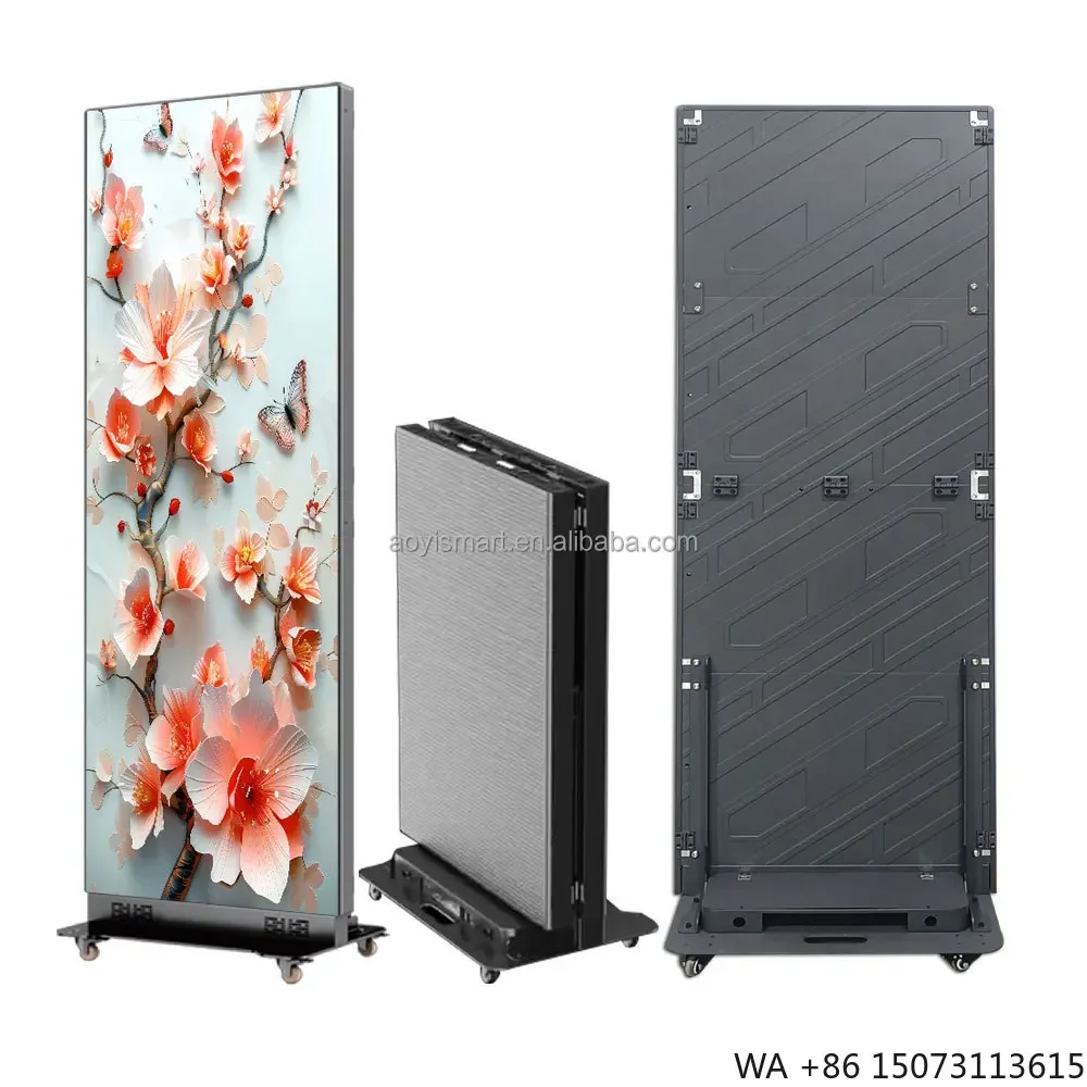 High Brightness HDR Foldable Structure Indoor Totem LED Display Poster for Commercial Advertising
High Brightness HDR Foldable Structure Indoor Totem LED Display Poster for Commercial Advertising