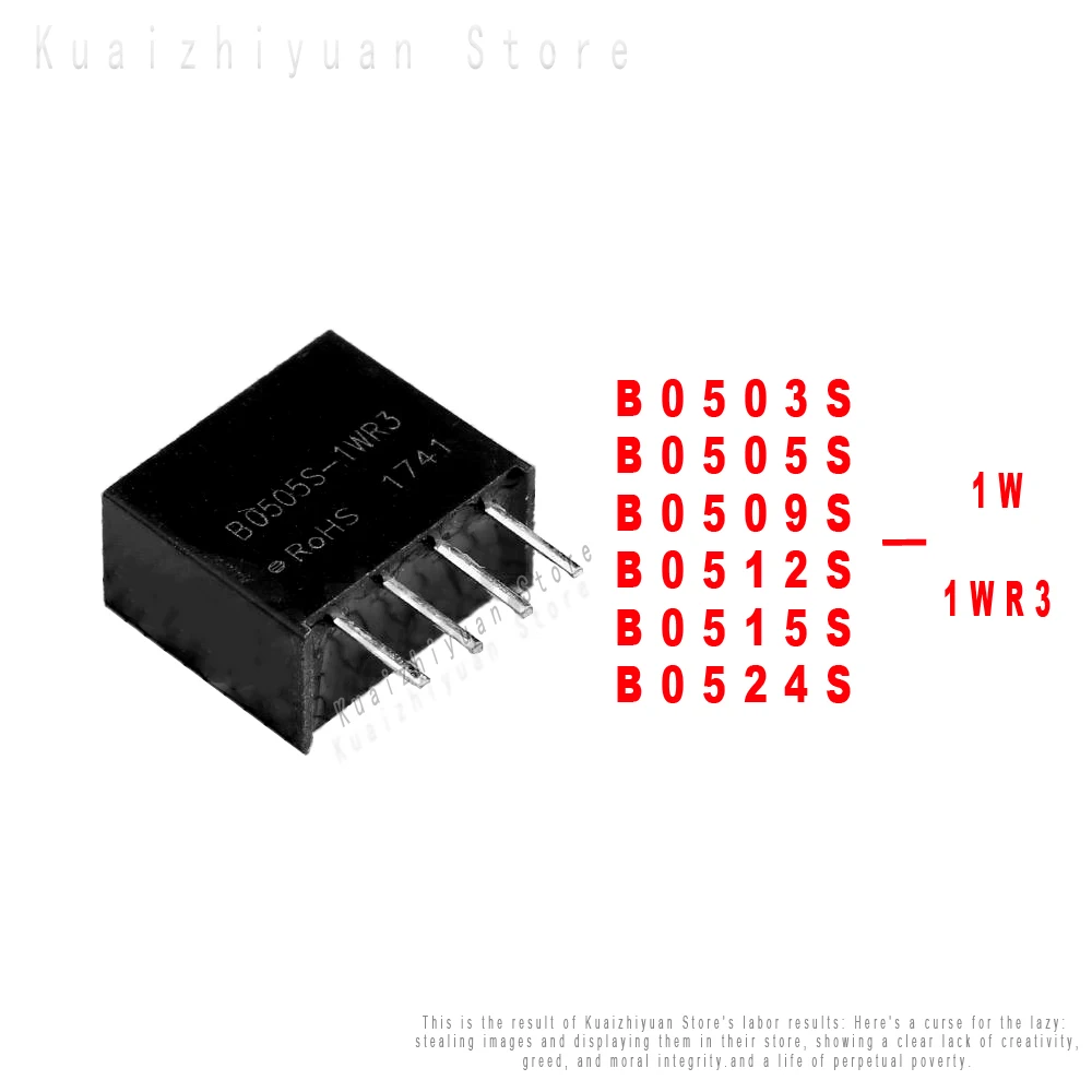 10PCS/Lot New And Original Lsolated B0503S-1WR3 B0509S-1WR3 B0512S-1WR3 DC-DC Power Supply Module 5V to 3.3V 303mA Quality Goods
10PCS/Lot New And Original Lsolated B0503S-1WR3 B0509S-1WR3 B0512S-1WR3 DC-DC Power Supply Module 5V to 3.3V 303mA Quality Goods