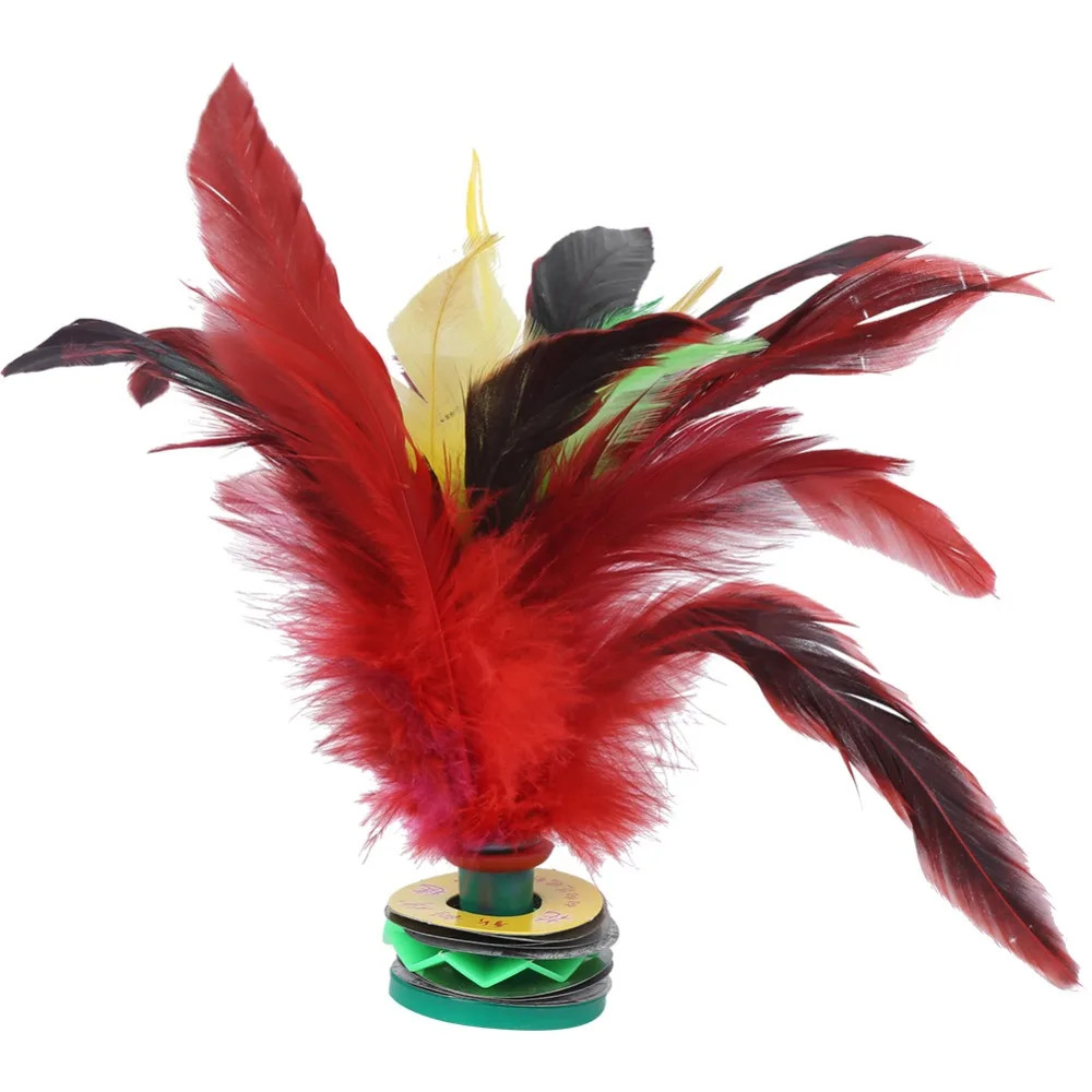 5PCS Handmake Feather Feather Shuttlecock 17CM Height Colorful Chinese Shuttlecock Fadeless Colorful Feathers
5PCS Handmake Feather Feather Shuttlecock 17CM Height Colorful Chinese Shuttlecock Fadeless Colorful Feathers