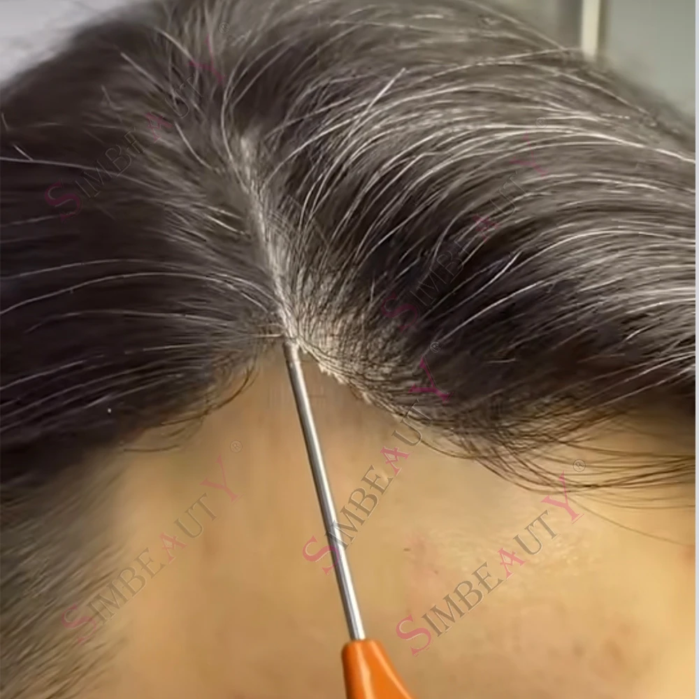 Супертонкий парик-накладка Super Natural Hairline с имитацией кожи 0.02 мм, серый, 380 # 1B40 540 # Мужские парики: Незаметная система капиллярных протезов с плотностью 80%
Супертонкий парик-накладка Super Natural Hairline с имитацией кожи 0.02 мм, серый, 380 # 1B40 540 # Мужские парики: Незаметная система капиллярных протезов с плотностью 80%