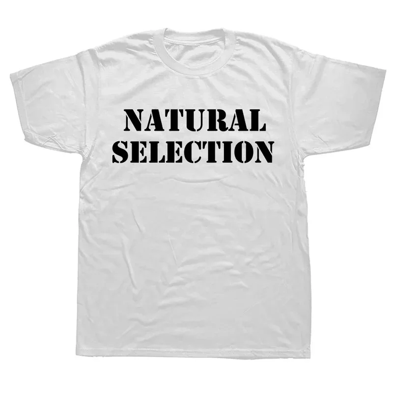 Natural selection text printing man T-shirts evolution graphic t shirts fashion casual streetwear Harajuku style tops loose tees
Natural selection text printing man T-shirts evolution graphic t shirts fashion casual streetwear Harajuku style tops loose tees